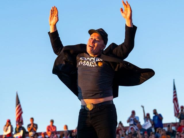Elon Musk Jumping